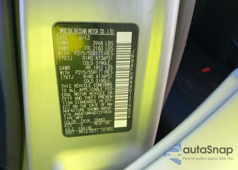 2013 Nissan Juke S from USA, damaged, VIN JN8AF5MR4DT219836